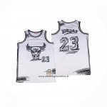 Maglia Chicago Bulls Michael Jordan No 23 Mitchell & Ness 1997-98 Bianco1