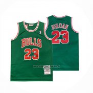 Maglia Chicago Bulls Michael Jordan No 23 Mitchell & Ness 1997-98 Verde