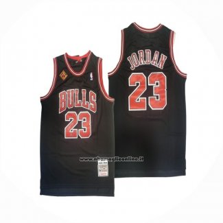 Maglia Chicago Bulls Michael Jordan No 23 Reload Mitchell & Ness 1997-98 Nero