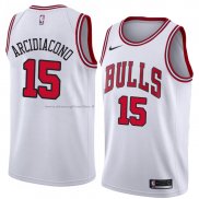 Maglia Chicago Bulls Ryan Arcidiacono NO 15 Association 2018 Bianco