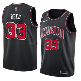 Maglia Chicago Bulls Willie Reed NO 33 Statement 2018 Nero