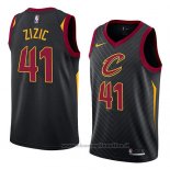 Maglia Cleveland Cavaliers Ante Zizic NO 41 Statement 2018 Nero