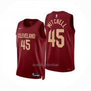 Maglia Cleveland Cavaliers Donovan Mitchell No 45 Icon 2024-25 Rosso