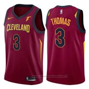 Maglia Cleveland Cavaliers Isaiah Thomas NO 3 2017-18 Rosso