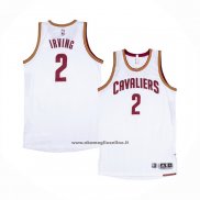 Maglia Cleveland Cavaliers Kyrie Irving #2 Throwback Bianco