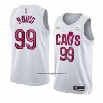Maglia Cleveland Cavaliers Ricky Rubio #99 Association 2022-23 Bianco