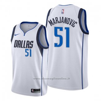 Maglia Dallas Mavericks Boban Marjanovic NO 51 Association Bianco