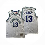 Maglia Dallas Mavericks Steve Nash No 13 Mitchell & Ness 1998-99 Bianco
