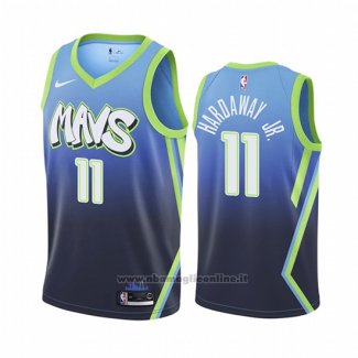 Maglia Dallas Mavericks Tim Hardaway Jr. NO 11 Citta Edition Blu