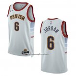 Maglia Denver Nuggets Deandre Jordan #6 Citta 2022-23 Bianco