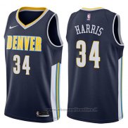 Maglia Denver Nuggets Devin Harris NO 34 Icon 2017-18 Blu