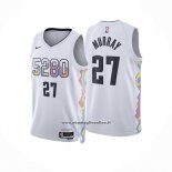 Maglia Denver Nuggets Jamal Murray #27 Citta 2024-25 Bianco