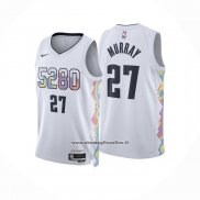 Maglia Denver Nuggets Jamal Murray #27 Citta 2024-25 Bianco