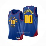 Maglia Denver Nuggets Personalizzate Statement 2024-25 Blu