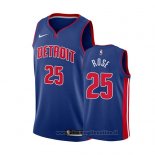 Maglia Detroit Pistons Derrick Rose NO 25 Icon 2018-19 Blu