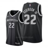 Maglia Detroit Pistons Glenn Robinson III NO 22 Citta Edition Nero