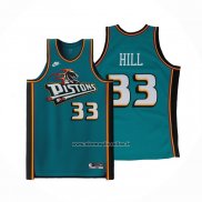 Maglia Detroit Pistons Grant Hill #33 Classic 2022-23 Verde