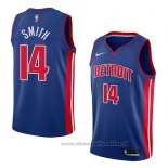 Maglia Detroit Pistons Ish Smith NO 14 Icon 2018 Blu