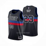 Maglia Detroit Pistons Jaden Ivey No 23 Statement 2024-25 Blu