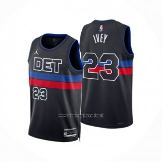 Maglia Detroit Pistons Jaden Ivey No 23 Statement 2024-25 Blu