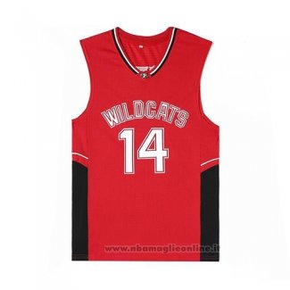 Maglia Film Wildcats Bolton NO 14 Rosso