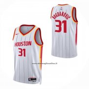 Maglia Houston Rockets Bogdan Bogdanovic No 31 Association 2026-27 Bianco