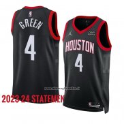 Maglia Houston Rockets Jalen Green #4 Statement 2023-24 Nero