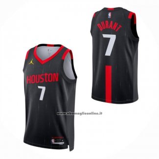 Maglia Houston Rockets Kevin Durant No 7 Statement 2026-27 Nero