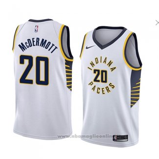 Maglia Indiana Pacers Doug Mcdermott NO 20 Association 2018 Bianco