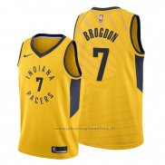 Maglia Indiana Pacers Malcolm Brogdon NO 7 Statement Or