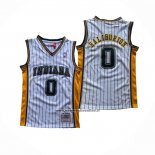 Maglia Indiana Pacers Tyrese Haliburton No 0 Mitchell & Ness 2020-21 Bianco