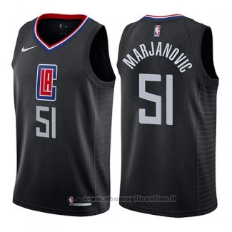 Maglia Los Angeles Clippers Boban Marjanovic NO 51 Statement 2019 Nero