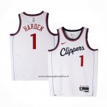 Maglia Los Angeles Clippers James Harden #1 Association 2024-25 Bianco