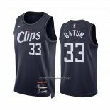 Maglia Los Angeles Clippers Nicolas Batum #33 Citta 2023-24 Blu