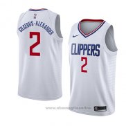 Maglia Los Angeles Clippers Shai Gilgeous-Alexander NO 2 Association 2018 Bianco