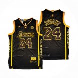 Maglia Los Angeles Lakers Kobe Bryant #24 Retired Nero