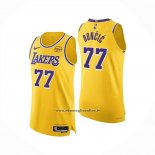 Maglia Los Angeles Lakers Luka Doncic No 77 Icon Authentic 2025-26 Giallo