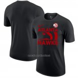 Maglia Manica Corta Atlanta Hawks Nero