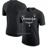 Maglia Manica Corta Brooklyn Nets Nero
