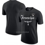 Maglia Manica Corta Brooklyn Nets Nero