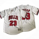 Maglia Manica Corta Chicago Bulls Michael Jordan No Bianco