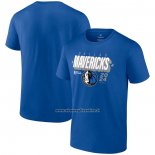 Maglia Manica Corta Dallas Mavericks 2024 NBA Finals Box Out Blu