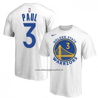 Maglia Manica Corta Golden State Warriors Chris Paul Association 2022-23 Bianco