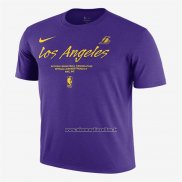 Maglia Manica Corta Los Angeles Lakers Viola1