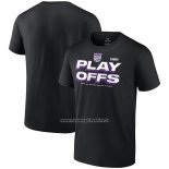 Maglia Manica Corta Sacramento Kings 2023 NBA Playoffs Nero