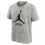 Maglia Manica Corta San Antonio Spurs Essential Jumpman Grigio