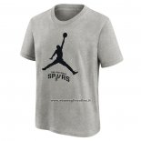 Maglia Manica Corta San Antonio Spurs Essential Jumpman Grigio