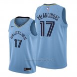 Maglia Memphis Grizzlies Jonas Valanciunas NO 17 Statement Blu