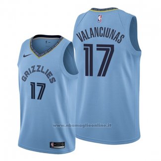 Maglia Memphis Grizzlies Jonas Valanciunas NO 17 Statement Blu