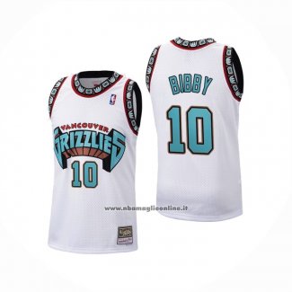 Maglia Memphis Grizzlies Mike Bibby #10 Historic Throwback Bianco